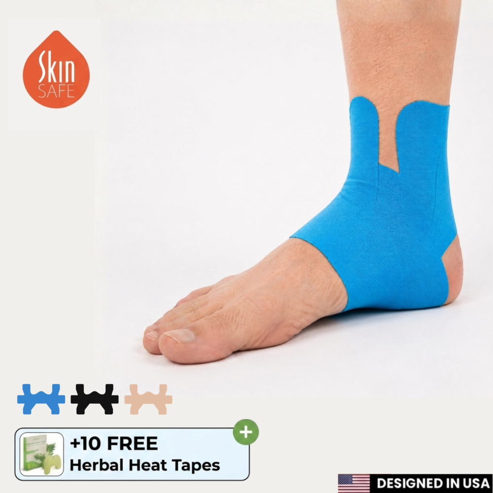 Flowie Ankle Support - Pre-Cut Kinesiology Tape