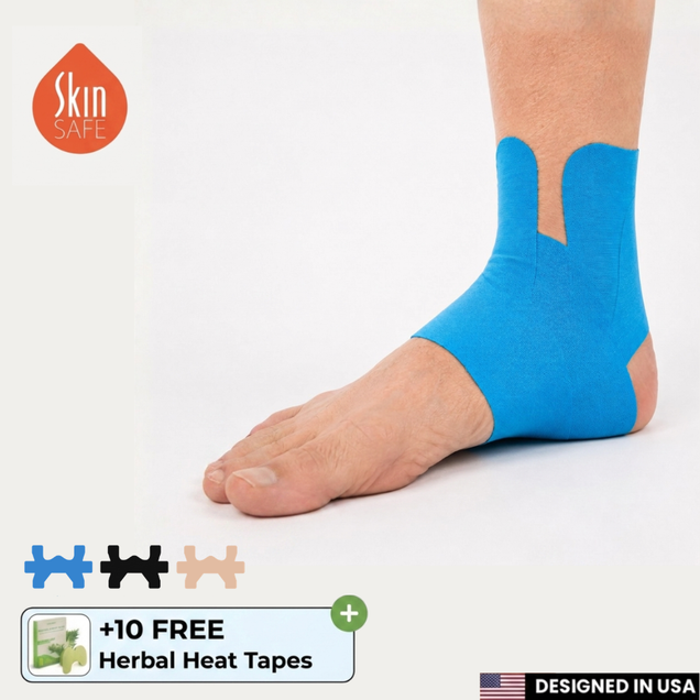Flowie Ankle Support - Pre-Cut Kinesiology Tape