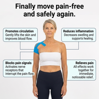Flowie Shoulder Support - Pre-Cut Kinesiology Tape