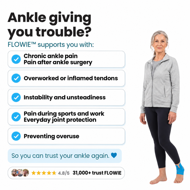 Ankle giving you trouble? Flowie supports you
