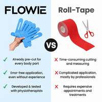 Flowie vs roll tape