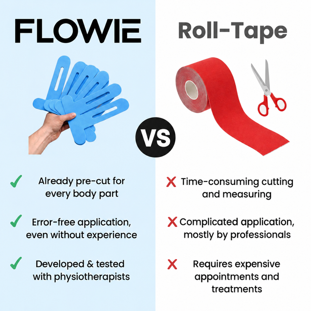 Flowie vs roll tape