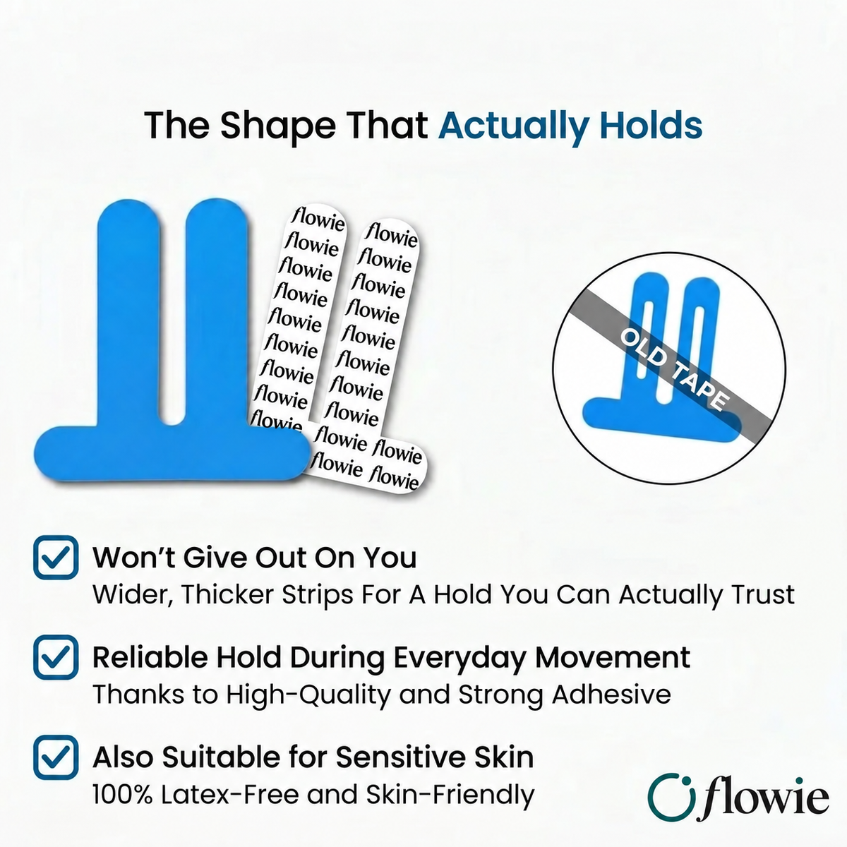 Flowie Knee Support // Pre-Cut Kinesiology Tape